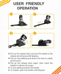 User-friendly operation of Heavy Duty Stainless Steel Retractable Ratchet Straps For Boat, 2 Pack, 1 7/8 Inch By 4 Foot Marine Tie Downs
