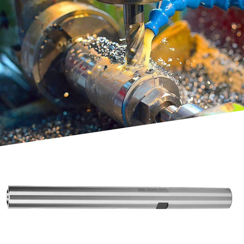 Solid Straight Shank Collet Chuck Holder For Rear Pull Lathe Machining C20 DC08 200L with internal cooling in use.