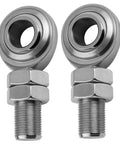 Three Quarter Inch Rod End Bearings Heim Joints Set Of Two With Right Hand Thread Sixteen Threads Per Inch Bore Zinc Plated Steel