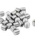 25 Pcs 10 32 Hex Socket Cup Point Grub Screws Set Stainless Steel 304 Internal Hex Drive Headless Set Screws for Door Handles Bathroom Garage For Durable Domestic And Industrial Use