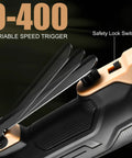 20V Cordless Electric Ratchet Wrench Kit With 3 Eighth Inch Drive Beefy 400 RPM Torque 45 Ft-Lbs LED Light Dual Batteries