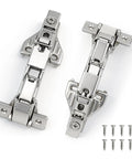 Straight Up Heavy Duty Soft Close Cabinet Hinges For Full Overlay Kitchen Doors and Closet Folds Smooth As Butter Steel Build and installation screws.