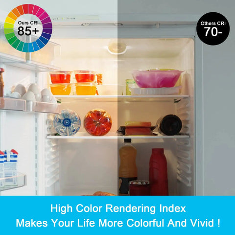 Fridge LED Light Bulb Replacement 3.5W AC100-265V E26 Base Warm White 3000K 600LM 4W Equivalent Durable Waterproof Dustproof Drop-Resistant For Freezer And Refrigerator 1-Pack