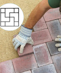 DIY Pavement Mold for Garden Walkways and Patios, Reusable Plastic Path Maker to Create Custom Stepping Stones in use