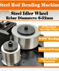 Steel Idler Wheel components for Built Tough Electric Rebar Bender Cutter, 3000W Hydraulic Steel Bar Bending Machine.