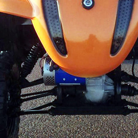Snag This High Performance 72 Volt Electric Car Motor Rated At 11 Peak HP And 25 MPH Smooth Cruising Built Tough In USA, visible motor installation.