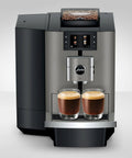 Premium Top Shelf Fully Automatic Coffee Machine Featuring Cold Brew Options And Thirty Four Recipes With Smart Touchscreen, brewing two coffees.