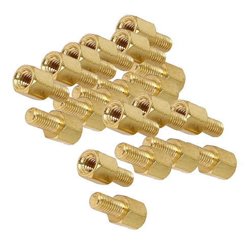 Heavy Duty M3 Brass Motherboard Standoffs Male To Female Thread Hex Spacer Screws Rock Solid PC Case Hardware Building Essentials Slick Anti Rust Spacers Pack Of Twenty Pieces