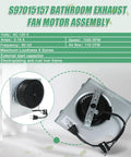Motor Replacement For 110 CFM Bathroom Exhaust Fans In Eight By Eight And One Quarter Inch Housing, Compatible With 676 D 2676F A
