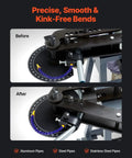 Comparison of tube bending before and after using Beast Electric Tube Bender For Home Garage 750W Pipe Bending Machine