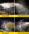 LED Work Light With Stand Dual Head 22,000 Lumens Waterproof Work Light With Independent On Off Switches at various job sites