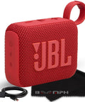 Red Go 4 Portable Bluetooth Speaker With IP67 Waterproof And Dustproof Build, 7 Hours Playback, Built In Battery And Handy Carry Loop