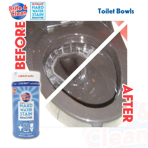Ultimate Hard Water Stain Remover For Glass And Shower Doors That Actually Works, toilet bowl before and after cleaning