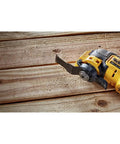 Xtreme 12V Max Brushless Cordless Oscillating Tool With Quick Change Blades And Universal Adapter Bare Tool Only in use on wood