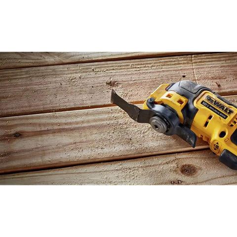 Xtreme 12V Max Brushless Cordless Oscillating Tool With Quick Change Blades And Universal Adapter Bare Tool Only in use on wood