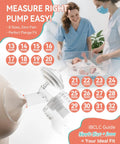 Replacement Breast Pump Parts Kit For S1 S2 S9 Plus Compatible Pumps, 2 X 24mm Flanges, Duckbill Valves, Tubes, Bottles, Backflow Protectors, Not Original Accessories, Built To Last And Easy To Install. 24mm flange size chart