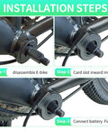 Ride Ready V12 L Dual Hall Pedal Assist Sensor installation steps for E-bike left crank
