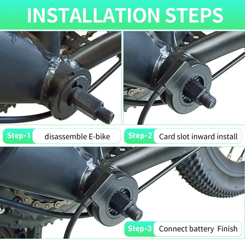 Ride Ready V12 L Dual Hall Pedal Assist Sensor installation steps for E-bike left crank