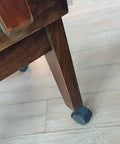 Rock Solid Two Inch Twin Wheel Furniture Casters Featuring Smooth Rollin Heavy Duty Swivel Nylon Trolley Wheels crafted for heavy furniture on hardwood floors.