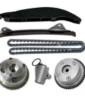 Super Tough Timing Chain Kit With Exhaust And Intake CVVT Gears For Kia Soul 2.0L And Hyundai Elantra 1.8L L4 Gas Vezza Model Years 2011-2014 Keeps Your Engine Humming Smooth And Reliable Without Breaking The Bank. timing chain kit, black guides and metal CVVT gears