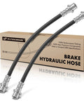 Front Brake Hydraulic Hose Set For Lexus GX460 GX470 Toyota 4Runner And FJ Cruiser Front Left And Front Right Driver And Passenger Side Pack Of 2 Direct Fit Replacement 9094702D35