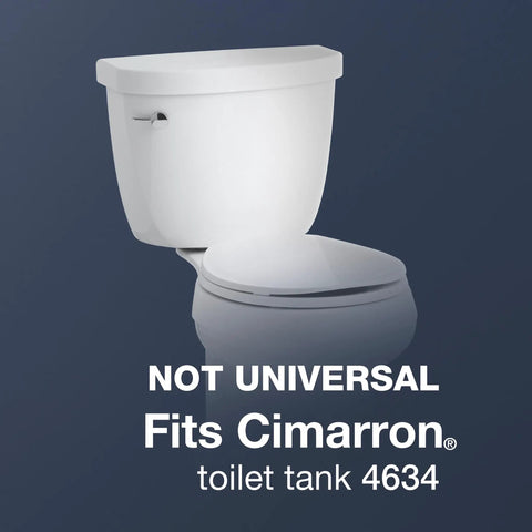 3 Inch Toilet Canister Flush Valve Kit Replacement For Cimarron Tank Model K4634 shown with white toilet tank