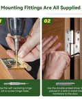 Door Hinge Jig For Router Mortiser Adjustable Three To Five Inches Length And One Quarter Or Five Eighths Inch Hinge Thickness Red DIY Friendly Tool For Precise Gap Free Door And Cabinet Hinge Installations, showing installation process.