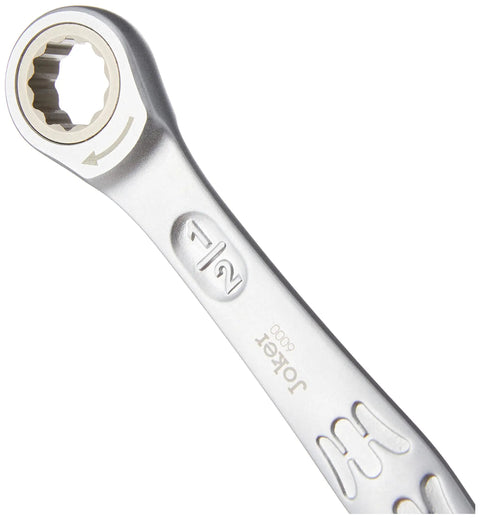 Joker SB Ratcheting Combination Wrench Nine Sixteenths Inch Open End Hold With Depth Stop High Torque Transmission Ultra Fine Eighty Tooth Ring