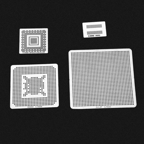 Hella Solid 130 Piece BGA Rework Stencil Kit For Laptop And Desktops With Universal Stainless Steel Mesh Solder Templates That Make Chip Repair A No Brainer