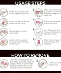 Instructions for applying and removing Semi Cured Gel Nail Strips And Wraps 20 Pack For DIY Manicure With UV Or LED Lamp Required Lasts Up To 14 Plus Days Salon Quality Trendy Nail Art Designs Star