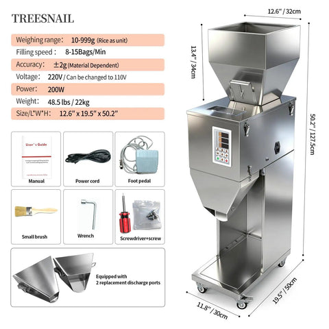 Auto Powder Filling Machine With Smart Scale Dispenser For Coffee Tea Flour Spices And Granules delivers precise filling at 8-15 bags/min.