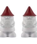 Two Pack Gnome Table Torches For Outdoor Patio And Backyard, Red And White Flame Lanterns With Fiberglass Wicks And Snuffers