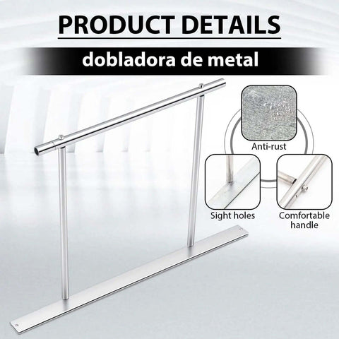 24 Inch Sheet Metal Folding Hemming Tool Bar Handle for Bending Forming Steel HVAC Duct Roof Panels Pro Grade shown with features