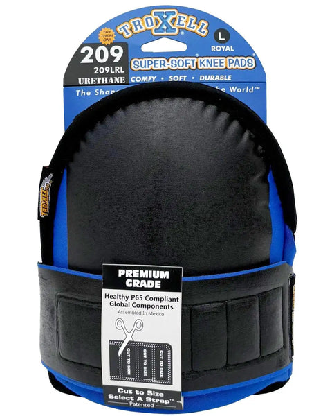 SuperSoft Royal Blue Kneepads Large Size With Ultra Soft Foam Padding For Knee Comfort Non Slip Neoprene Straps