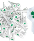 High Visibility 1.5 Inch Plastic Golf Tees For Irons And Hybrids, Short Tees For Par Threes And Driving Range, Durable 6 Prong Cup Design