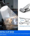 Clamp Light With 3000 Lumen Bright White 6500K Task Lamp Pro Grade Heavy Duty Metal Clamp Base for stable clamping use