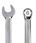 SAE 13 Piece 6 Point Combination Wrench Set With Full Polish Chrome Finish Includes 13/16 inch sizes, heat treated, stamped callouts