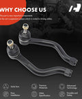 2 Pack Outer Tie Rod Ends for Acura RL 2005 2012 Keep Your Steering Tight and Smooth Ditch the Wobble Left and Right Sides Driver and Passenger Essential Replacement to Improve Feel Stability and Handling black steel outer tie rod ends