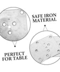 Heavy Duty Furniture Leg Pads And Table Leg Connectors With 25 Piece Mounting Hardware Kit For Chairs Tables And Couches Built Tough As Nails For Serious Load Bearing And Zero Drama Setup Daily, showing close-up of safe iron mounting plates.