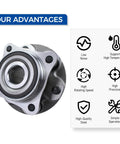 Image of 4WD Front Wheel Hub Bearing Assembly Fits Lexus GX460 GX470, Toyota 4Runner, FJ Cruiser, and Tacoma 2003 to 2021 with WBS.