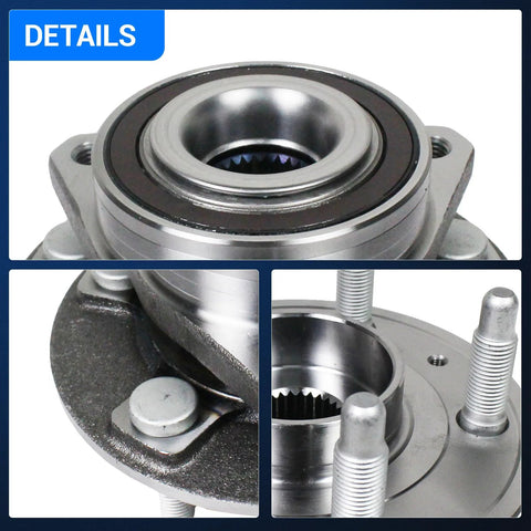 Front And Rear Wheel Bearing Hub Assembly 5 Lug With ABS Encoder For Cadillac CTS XTS Camaro Impala 2008-2019 close-up