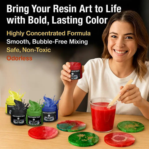 Straight Fire 24 Color Epoxy Resin Pigment Paste Set Packs Bold Opaque Dyes And Rich Mica Powders To Give Your Resin Art Bang For Your Buck While Making Creations Hit Different Daily