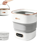 Slick Compact Foldable Mini Washing Machine With Smart Touch Panel And 16 Liter Capacity For No Sweat Daily Laundry Plus Quick Spin Dry Routine