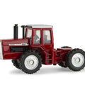 Scale Model Massey Ferguson 4880 4WD Diecast Tractor Toy For Kids One Sixty Four Scale showing red finish and rubber wheels