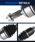 Front CV Axle Shaft Assembly For Honda CR V 2007 2014 Direct Fit Replacement close-up showing steel components and boot details.