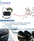 Mercury Switch Box CDI Power Pack For Outboard Motors 4 To 20 HP 2 Cylinder Replacement diagram and part numbers