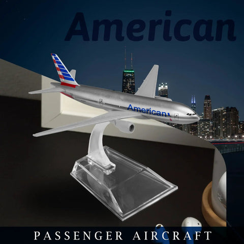 1/400 Die Cast Alloy Airplane Model Kit For Collection And Display, 6.1 Inch Length, 5.5 Inch Wingspan, Includes Plastic Display Base That Converts To Flying Mode, Sweet Gift For Aviation Fans And Model Collectors