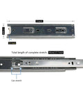 9 Inch Ball Bearing Full Extension Drawer Slides 3 Section Track Runners for Cabinets and Home Furniture Durable Mounting Runners Silver