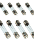 Fast Burning Glass Fuse Kit 275 Pieces With 15 Values 6x30mm And 5x20mm Fuses 250V visible in clear bodies with metal ends