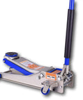 Beefy 3 Ton Heavy Duty Ultra Low Profile Steel Floor Jack With Quick Lift For Easy Underbody Lifts Dual Pump System knurled handle